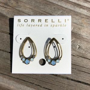 Sorrelli Teardrop Earrings with Blue Gems
